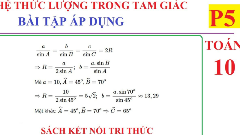 công thức lượng giác lớp 10