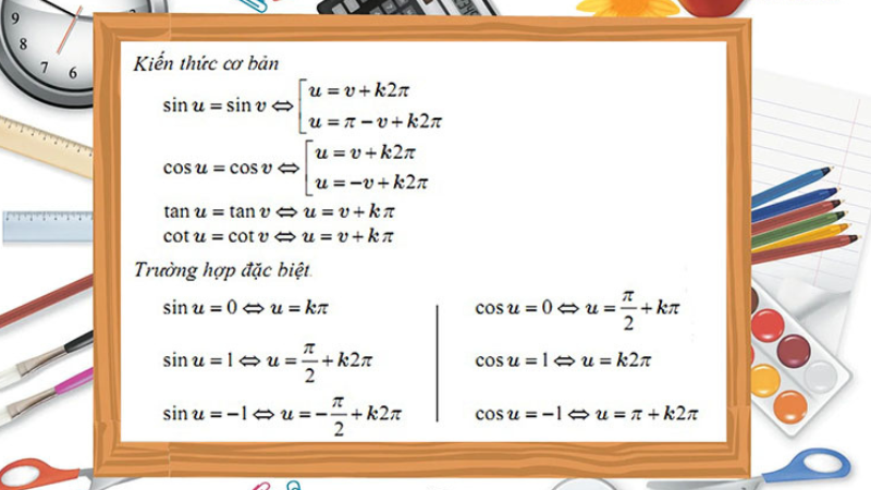 công thức lượng giác cơ bản